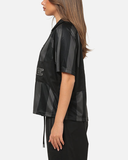 Nike Women's Sportswear Street Oversized Striped Jersey Black/Black