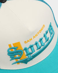 Pro Standard San Antonio Spurs Visor Elite Trucker Eggshell/Teal