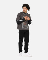 Saint Morta Kingdomcome Long Sleeve T-Shirt Washed Charcoal