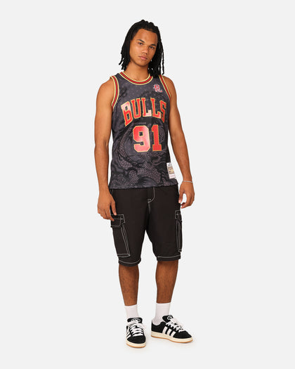 Mitchell & Ness Chicago Bulls Dennis Rodman '97-98 Year of the Dragon Swingman Jersey Black/Red