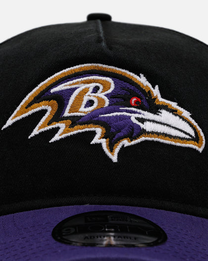New Era Baltimore Ravens 'Washed Truckers' 9FORTY A-Frame Trucker Snapback Official Team Color