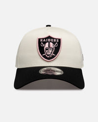 New Era Las Vegas Raiders "Chrome Black Pink" 9Forty A-Frame Snapback White
