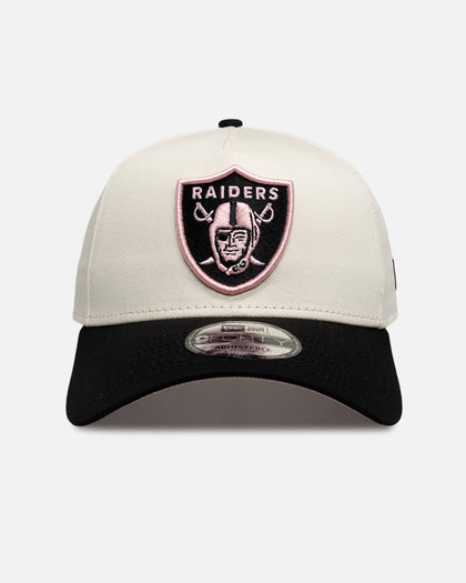New Era Las Vegas Raiders "Chrome Black Pink" 9Forty A-Frame Snapback White