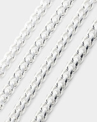 House Of Auric 5mm Cuban Bracelet Set Sterling Silver