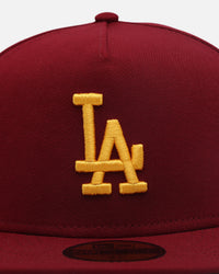 New Era Los Angeles Dodgers 'USC Pack' 59FIFTY A-Frame Fitted Burgundy