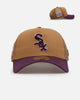 New Era Chicago White Sox 'Rustic Rose' 9FORTY A-Frame Trucker Snapback Wheat