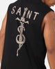 Saint Morta Daggers Oversized Muscle T-Shirt Black/Brown
