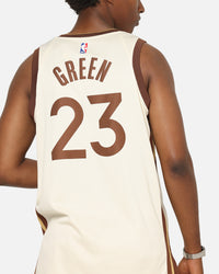 Nike Draymond Green Golden State Warriors #23 City Edition 2025/26 NBA Swingman Jersey Natural/Green