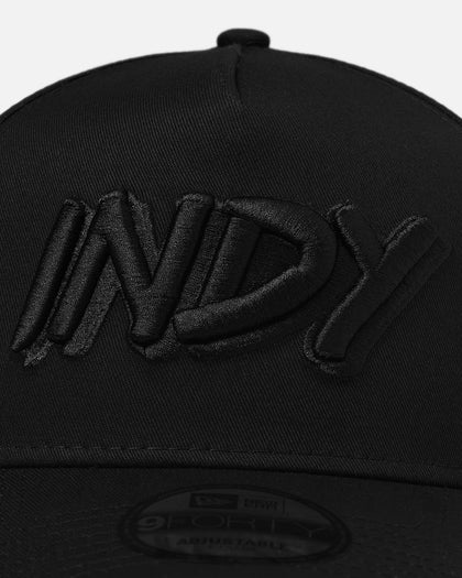 New Era Indiana Pacers 'NBA Black On Black' 9FORTY A-Frame Snapback Black