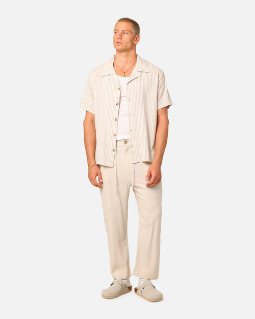 XXIII Nicholas Button Up Shirt Sand/Black