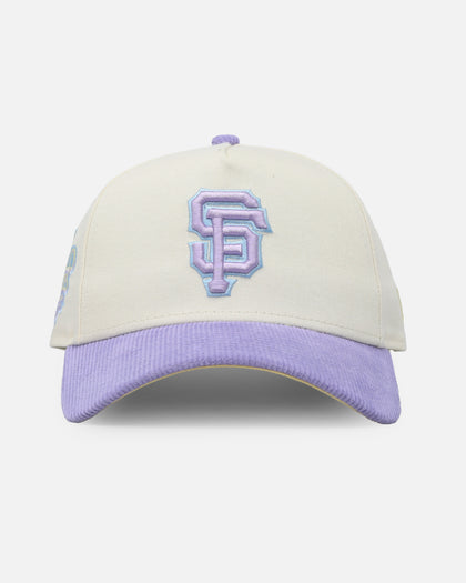 New Era San Francisco Giants 'Easter Corduroy' 9FORTY A-Frame Snapback White/Lilac