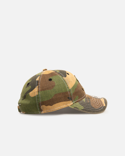 New Era New York Yankees 'Frayed Woodland' 9TWENTY Strapback Open Green