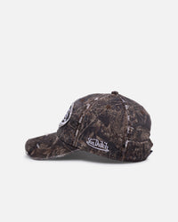 Von Dutch Distressed Dad Strapback Brown Camo