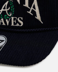 47 Brand Atlanta Braves 'Pitchout' 47 Hitch Corduroy Snapback Navy