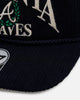 47 Brand Atlanta Braves 'Pitchout' 47 Hitch Corduroy Snapback Navy