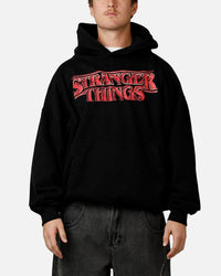 73Studio X Stranger Things Hawkins Heroes Hoodie Black