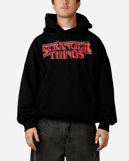 73Studio X Stranger Things Hawkins Heroes Hoodie Black