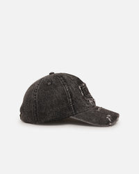 Von Dutch Washed Denim Dad Strapback Hat Washed Grey