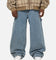 Carre Baggy Carpenter Jeans Mid Blue Denim