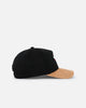 New Era Chicago Bulls 'Corduroy Suede' Pre-Curved Golfer Snapback Washed Black