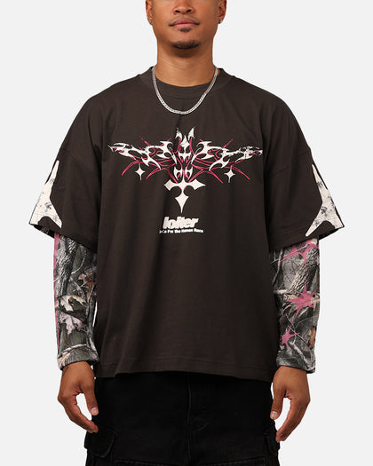 Loiter Seek N Destroy Long Sleeve T-Shirt Charcoal