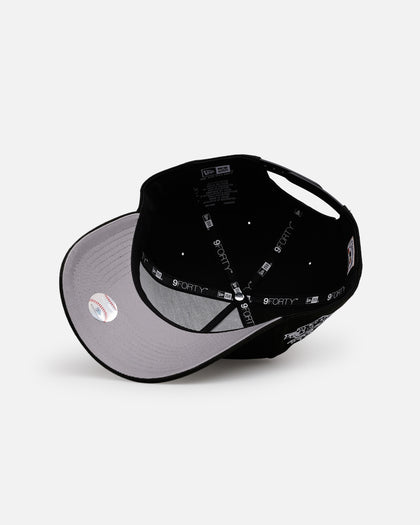 New Era San Francisco Giants 'Black White Upside Down Logo' 9FORTY A-Frame Snapback Black/White