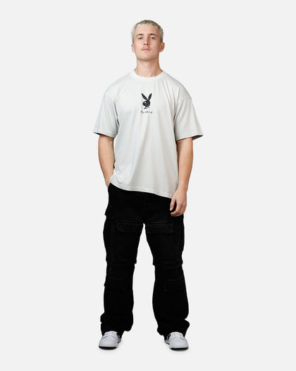 Playboy Aces Of Spades Boxy T-Shirt Lunar Rock