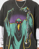 73Studio X Cartoon Network Green Ghost Heavyweight Vintage T-Shirt Black Wash