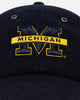 47 Brand Michigan Wolverines Wooly Clean Up Strapback Navy