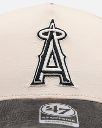 47 Brand Los Angeles Angels 'Washed Black Visor' 47 Offside Snapback Natural