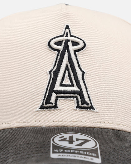 47 Brand Los Angeles Angels 'Washed Black Visor' 47 Offside Snapback Natural