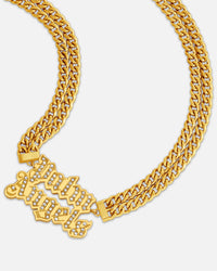 Palm Angels Grafia Necklace Gold