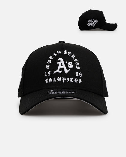New Era Oakland Athletics 'Gothic Arch 2.0' 9FORTY A-Frame Snapback Black/White