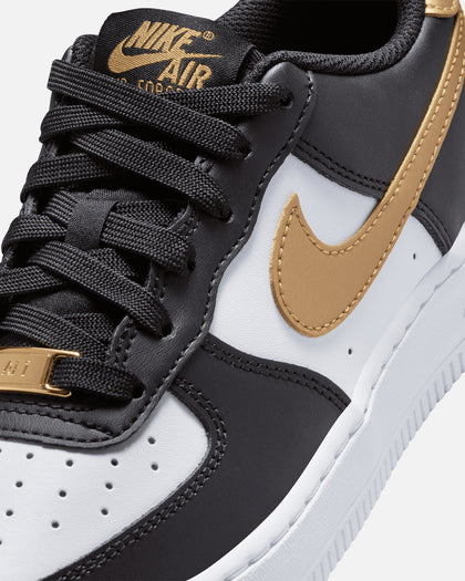 Nike Kids' Air Force 1 (GS) Black/Metallic Gold