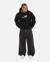 X-Large Baggy Cargo Bull Denim 91 Pants Black