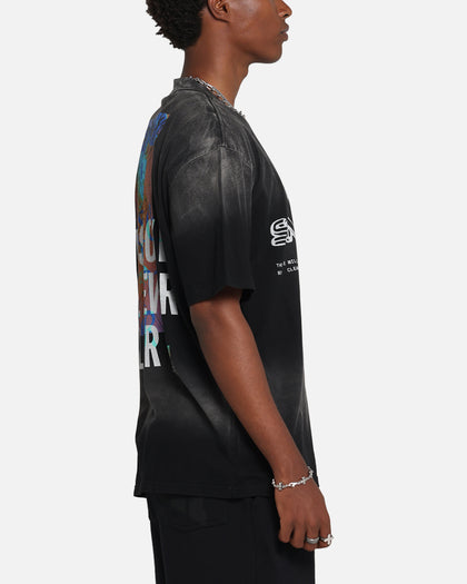 Pop Smoke Never Clear T-Shirt Black Wash