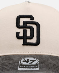 47 Brand San Diego Padres 'Washed Black Visor' 47 Offside Snapback Natural
