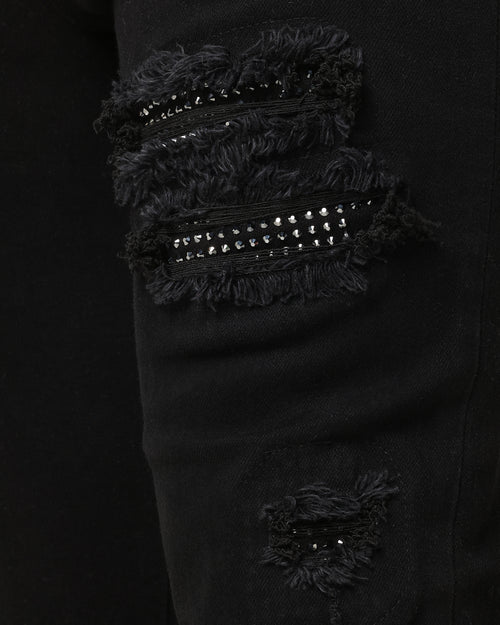 Saint Morta Bling Summum Jeans Black