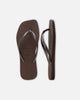 Havaianas Women's Slim Square Thongs Brown