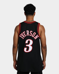 Mitchell & Ness Philadelphia 76ers Allen Iverson #3 '97-'98 Swingman Road Jersey Black