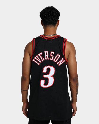 Mitchell & Ness Philadelphia 76ers Allen Iverson #3 '97-'98 Swingman Road Jersey Black