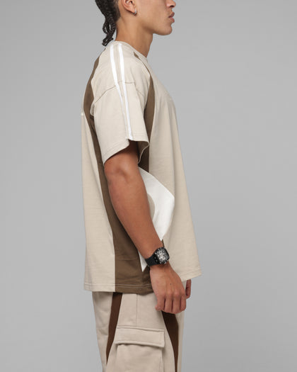 Loiter Hybrid Tek T-Shirt Stone