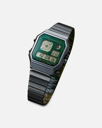 Casio A130WE-3ADF Silver/Green