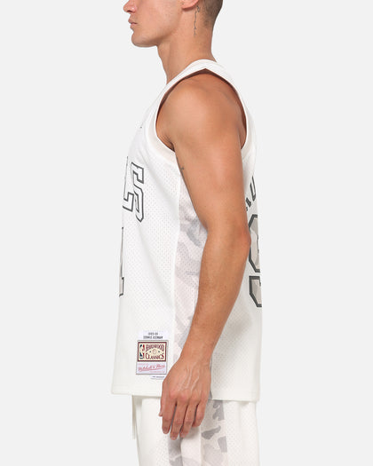 Mitchell & Ness Chicago Bulls Dennis Rodman #91 Snow Camo Energy Swingman Jersey Vintage White