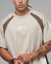 Loiter Hybrid Tek T-Shirt Stone
