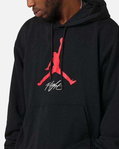 Jordan Essentials Loopback Fleece Pullover Hoodie Black/Red