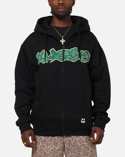 X-Large Mark Zip Through Hoodie Black