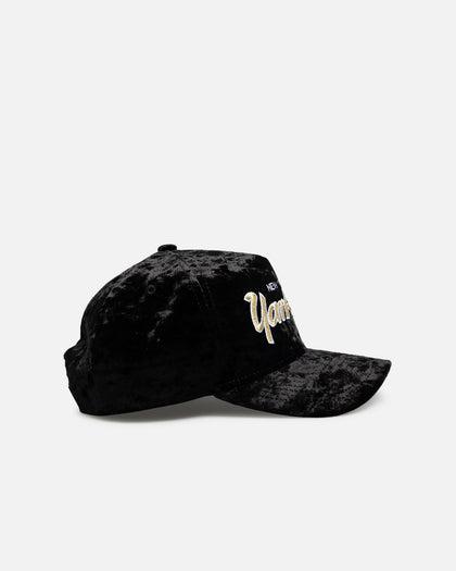 New Era New York Yankees 'Velvet' 9FORTY A-Frame Snapback Black/Gold