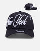 New Era New York Yankees "Calligraphic" 9Forty A-Frame Snapback Navy