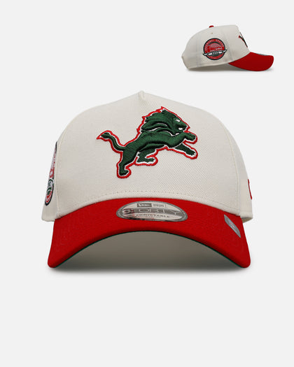 New Era Detroit Lions 'Strawberry' 9FORTY A-Frame Snapback Chrome/Red